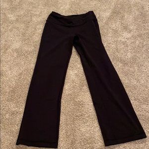 Flare leg cross front pant